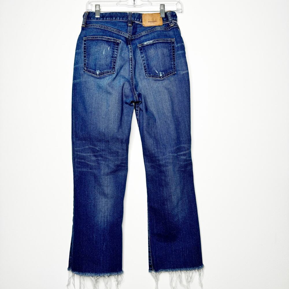 Moussy Vintage Rhode Cropped Flare Jeans Size 28 - Picture 8 of 11